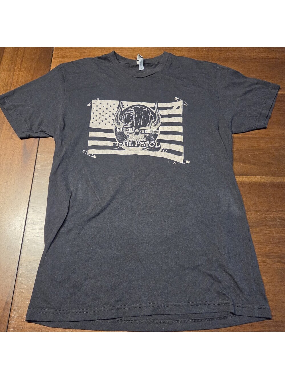 Guerrilla Gravity Trail Pistol Shirt Mens M Black MTB Mountain Bike Graphic